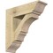 Ekena Millwork Balboa Traditional Rough Sawn Bracket w/ Offset Brace, Douglas Fir, 8"W x 26"D x 26"H BKT0806X26X26BOA01RDF - alternate 1